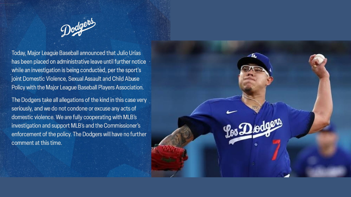 Julio Urías Licencia Adminstrativa Dodgers de Los Ángeles