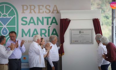 INAUGURA AMLO PRESA SANTA MARÍA EN EL ROSARIO 2023