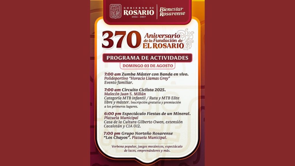 ROSARIO 370 ANIVERSARIO FUNDACIÓN