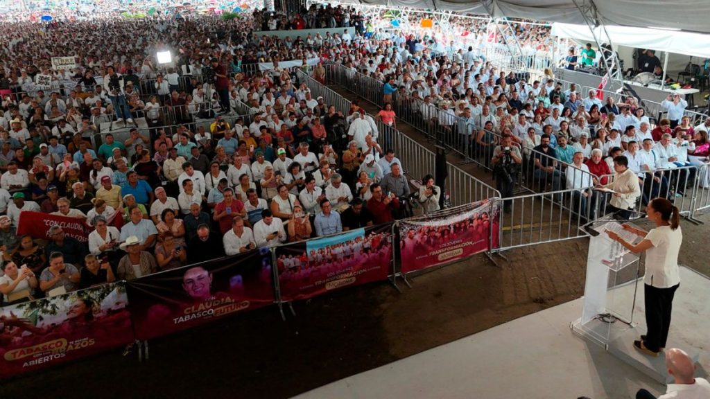 SHEINBAUM POBREZA REDUJO TABASCO