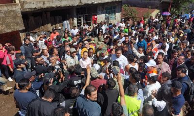 RECORRE SHEINBAUM ZONAS INUNDADAS