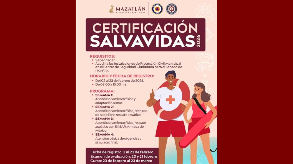 certificación de salvavidas