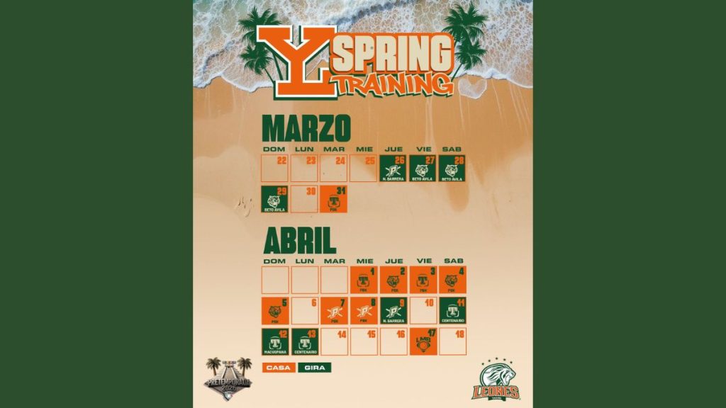 LEONES PRETEMPORADA 2026