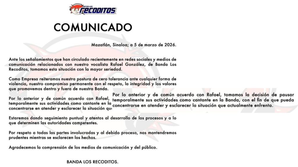 RECODITOS VOCALISTA RAFAEL GONZÁLEZ